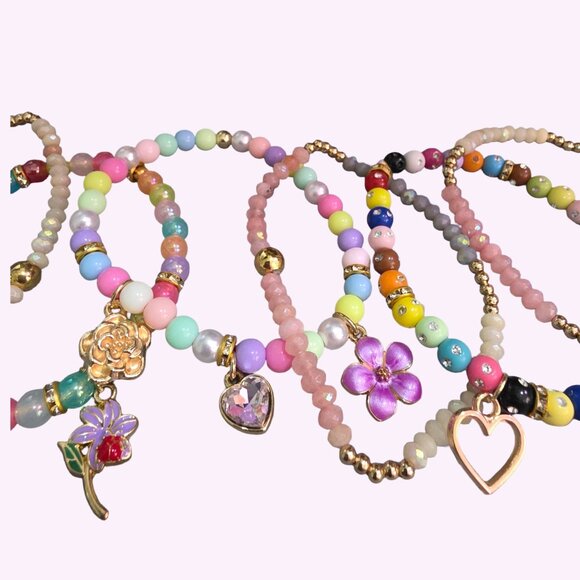 Girls Stretch Bracelets - 6 - Picture 4 of 6